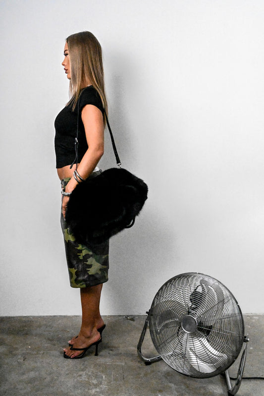 MIRA Cowhide Bag Black