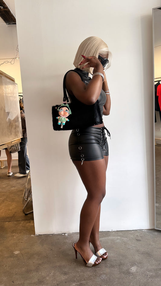 MIRA Cowhide Bag Black