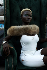 ORO Golden Fox Fur Belt