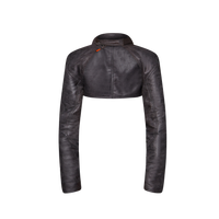 FLINT Black Crop Moto Jacket