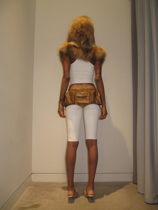 ORO Golden Fox Fur Hood
