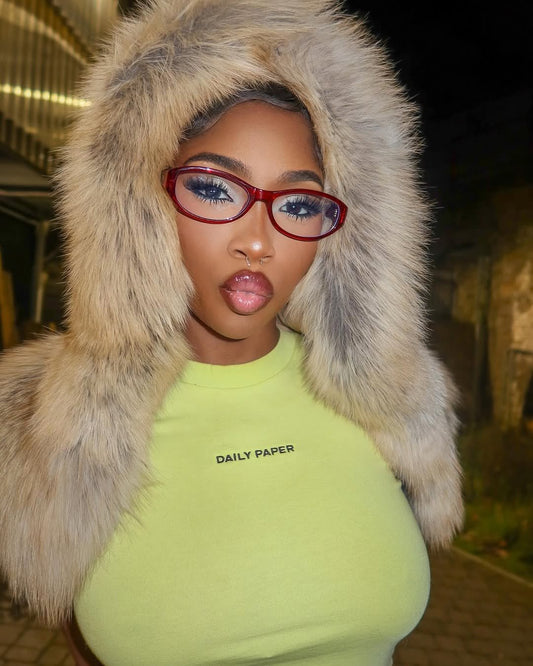 ORO Golden Fox Fur Hood