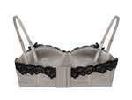 SELLA Padded Lace Bra Top in Grey