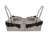 SELLA Padded Lace Bra Top in Grey