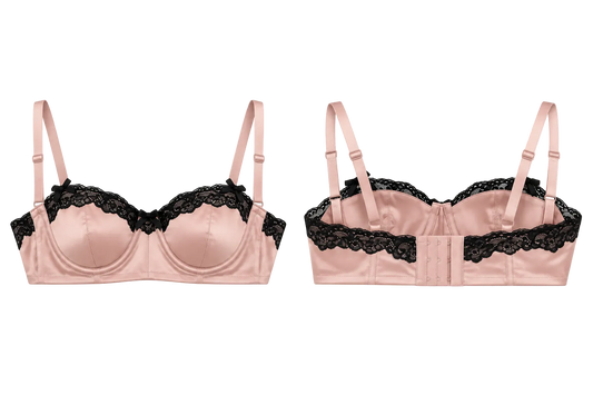 SELLA Padded Lace Bra Top in Pink