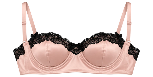 SELLA Padded Lace Bra Top in Pink