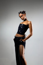 CASS Denim Corset Top