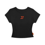 FFU Baby Tee Top in Black