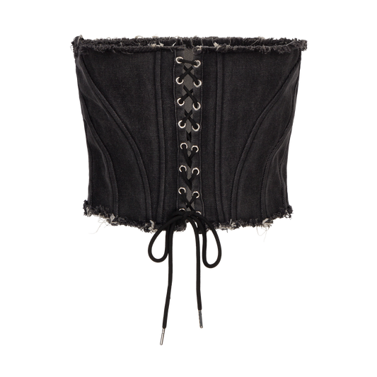 CASS Denim Corset Top